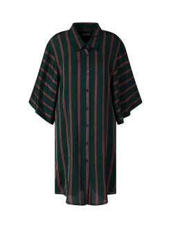 Gestreiftes Blusenkleid 'Drea' Grün