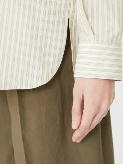 Gestreiftes Hemd 'Nesson' Beige