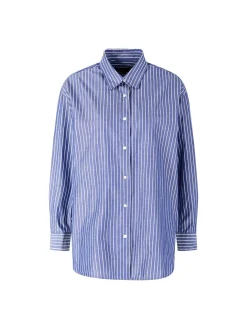 Gestreiftes Hemd 'Yorke' Blau