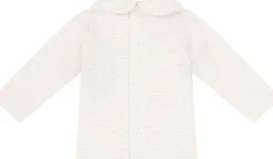 Gestreiftes Langarmshirt 'Angelica' Rosé/Crème