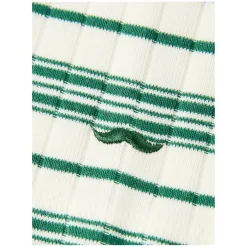 Gestreiftes Poloshirt Grün