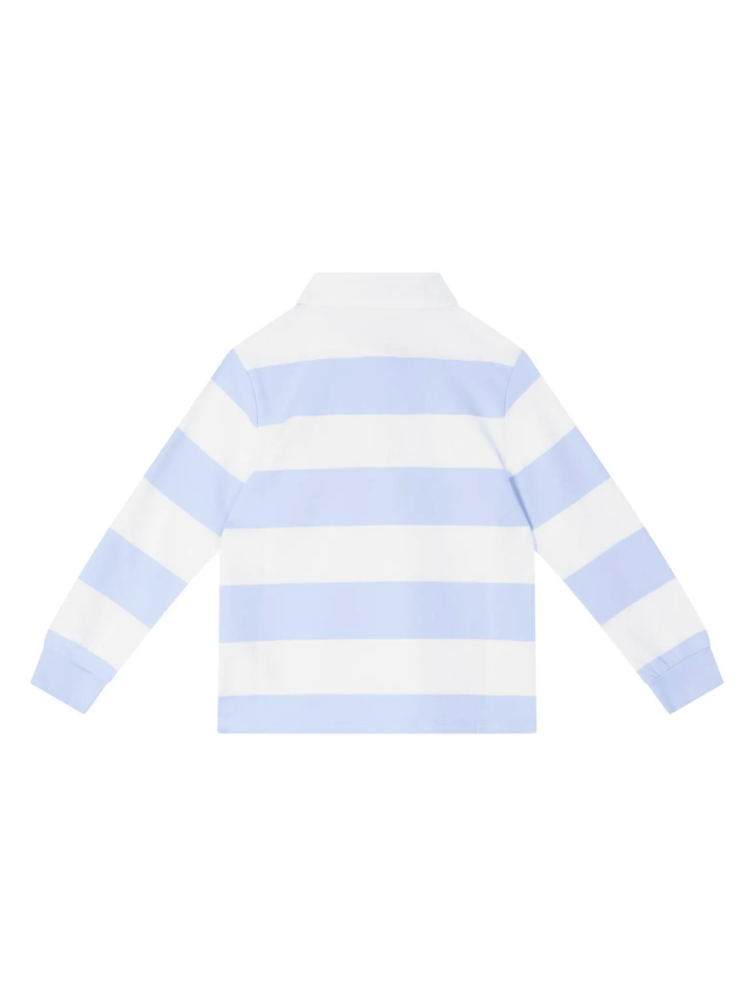 Gestreiftes Poloshirt Hellblau