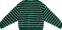 Gestreiftes Sweatshirt Grün