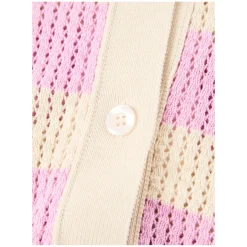 Gestreifte Strickjacke 'Vita' Pink