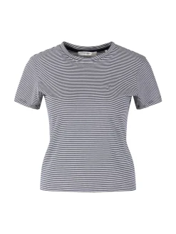 Gestreiftes T-Shirt 'Baby' Marineblau