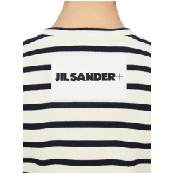 Gestreiftes T-Shirt Crème/Marineblau