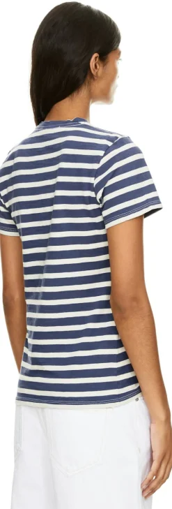 Gestreiftes T-Shirt 'Lana' Indigo