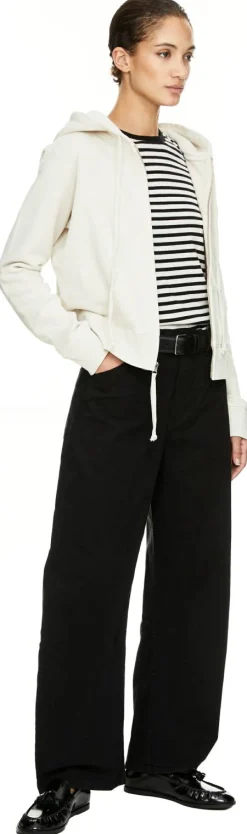 Gestreiftes T-Shirt 'Lana' Schwarz