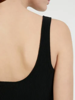 Gestricktes Woll-Tanktop Black