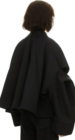 Godet-Jacke 'La Meunier' Schwarz