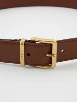 Gürtel aus Leder Braun