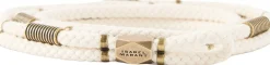 Gürtel 'Sayka' mit Logo Crème