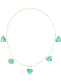 Halskette 'Solitaire GM Charms Coeur' Grün