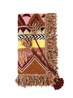 Handgestrickte Patchwork-Trikotbandana Multi
