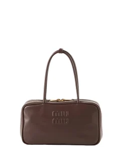 Handtasche 'Beau' aus Kalbsleder Dunkelbraun