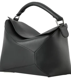 Handtasche 'Puzzle Edge Medium' Schwarz