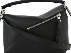 Handtasche 'Puzzle Edge Small' Schwarz