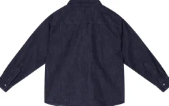 Hemd aus Baumwoll-Denim Dunkelblau