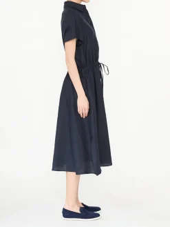 Hemdblusenkleid Marineblau