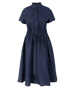 Hemdblusenkleid Marineblau