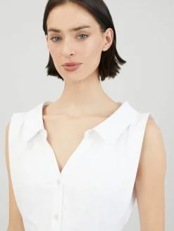 Hemdblusenkleid Weiß