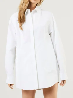 Hemdblusenkleid Weiß