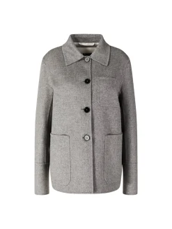 Hemdjacke aus Cashmere Grau