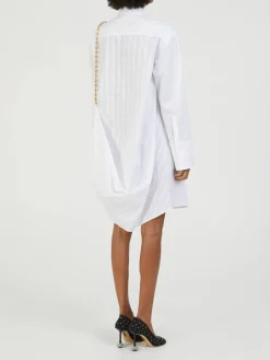 Hemdkleid mit Kette Weiß