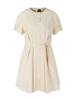 Hemdkleid Paula's Ibiza aus Baumwolle Beige
