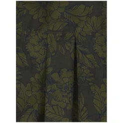 Hemd 'Maila' mit Blumen-Print Dunkelgrün