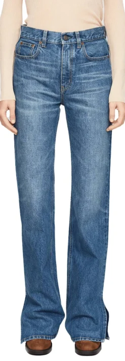 High-Rise Bootcut-Jeans Faded Indigo