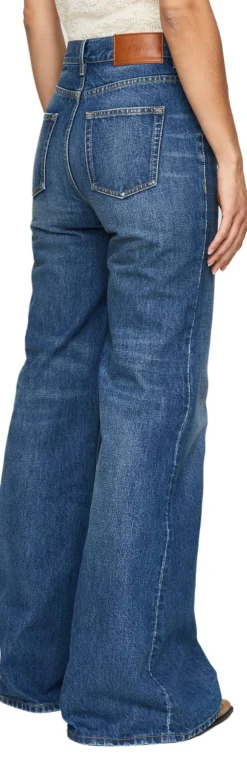High-Rise Bootcut-Jeans Hazy Blue