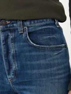 High-Rise Bootcut Jeans 'Terrell' Marineblau