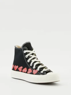 High Top Chucks 'Play Converse Heart' Schwarz