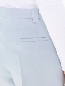 High-Waisted Wollshorts Hellblau