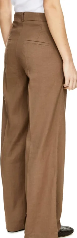 Hose 'Mira' aus Leinen Braun