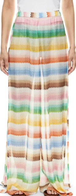 Hose mit Dégradé-Zickzackmuster Multi
