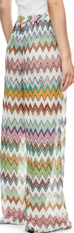 Hose mit Dégradé-Zickzack-Muster Multi