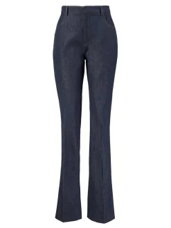 Hose mit geradem Bein Blau