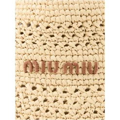 Hut aus gewebtem Stoff Beige