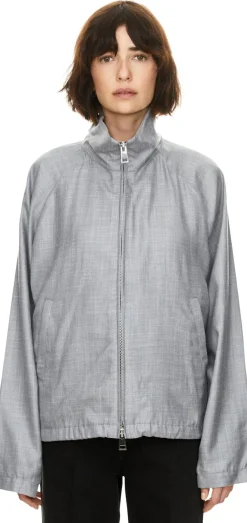 Jacke 'Brice' aus Oxford-Stoff Grau