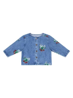 Jacke 'Magot' mit Pailletten Blau