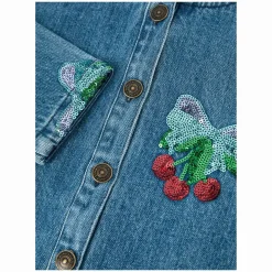 Jacke 'Magot' mit Pailletten Blau