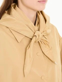 Jacke mit abnehmbarem Tuch Gold