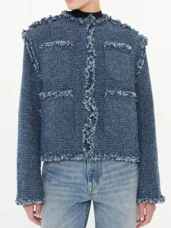 Jacke 'Punching Denim' Blau