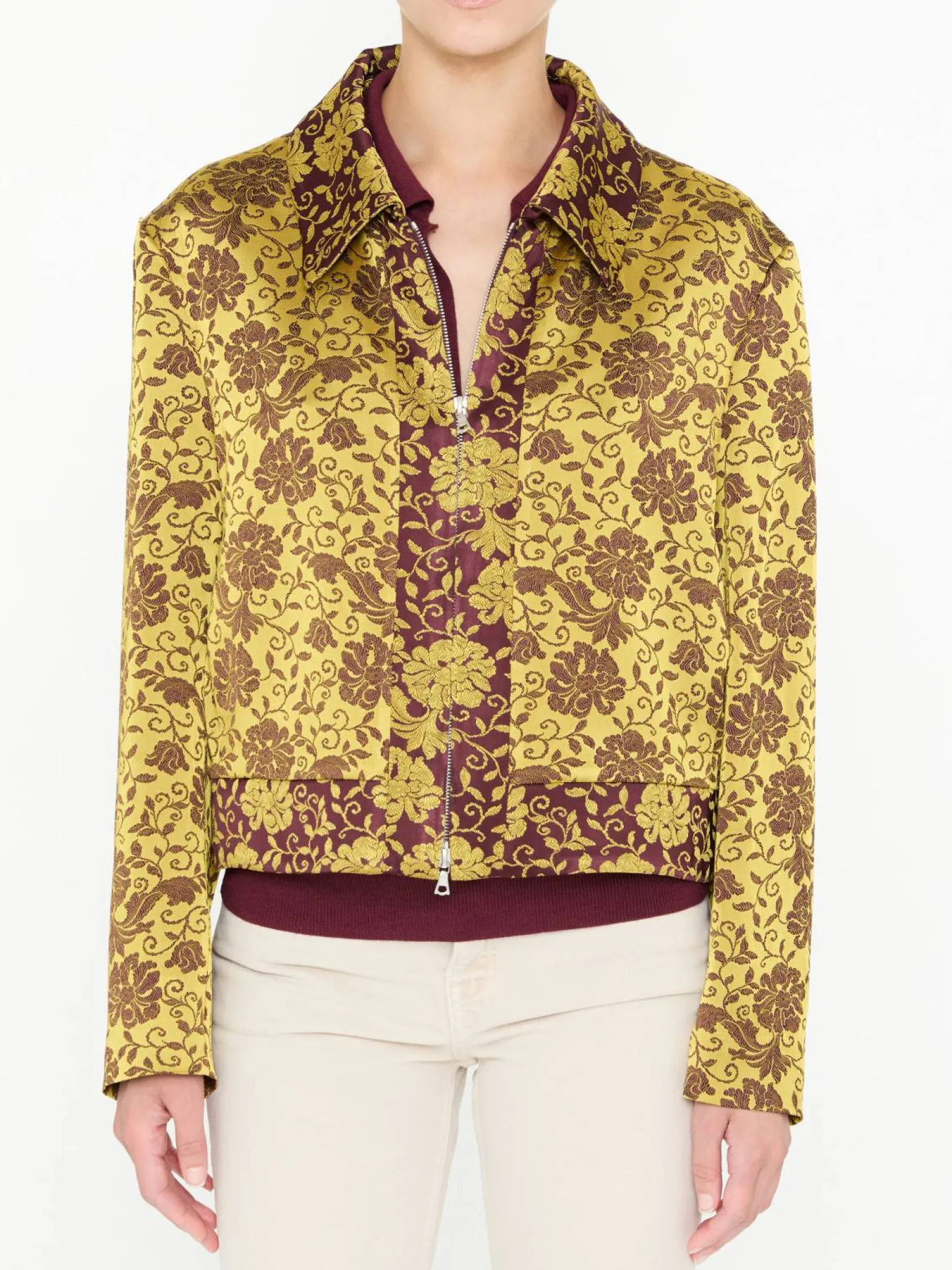 Jacquard-Blousonjacke 'Vurano' Ocra