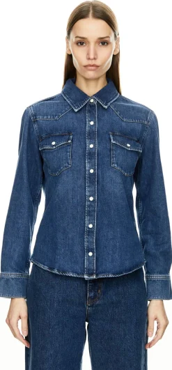 Jeanshemd 'The Classic' Mittelblau