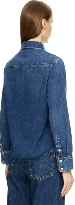 Jeanshemd 'The Classic' Mittelblau