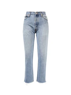 Jeans 'High Rise Stove Pipe' Blau
