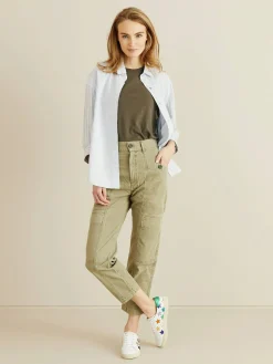Jeans im Cargo-Stil 'Kai Cargo' Khaki